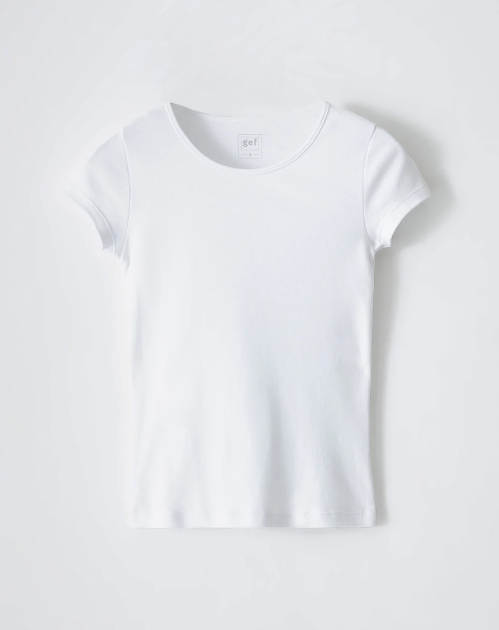 Camiseta slim algodón blanca mujer - Image 6