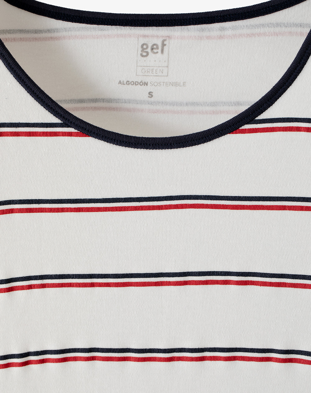 Camiseta slim algodón rayas mujer - Image 7