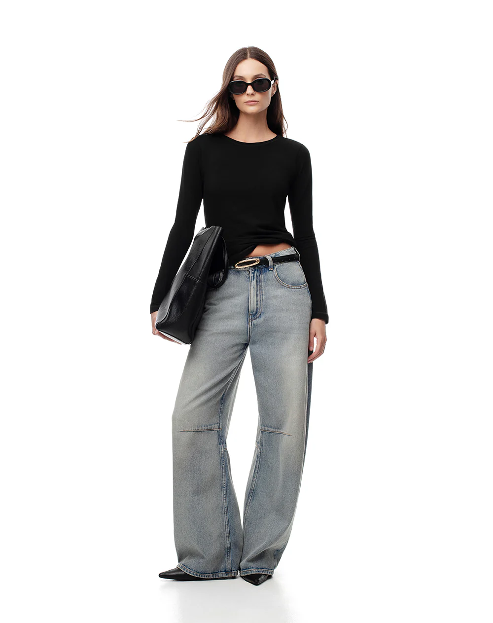 Camibuzo slim algodón negro mujer - Image 3