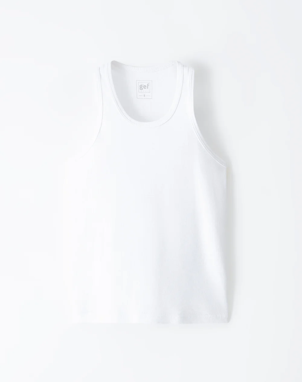 Camisilla slim algodón x2unds blanca niño - Image 5