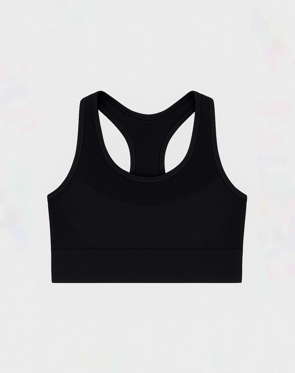 Top deportivo soporte alto seamless negro - Image 6