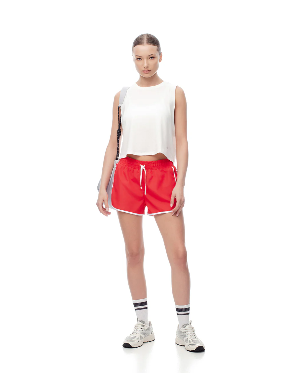 Short deportivo ciclista interno rojo mujer - Image 5