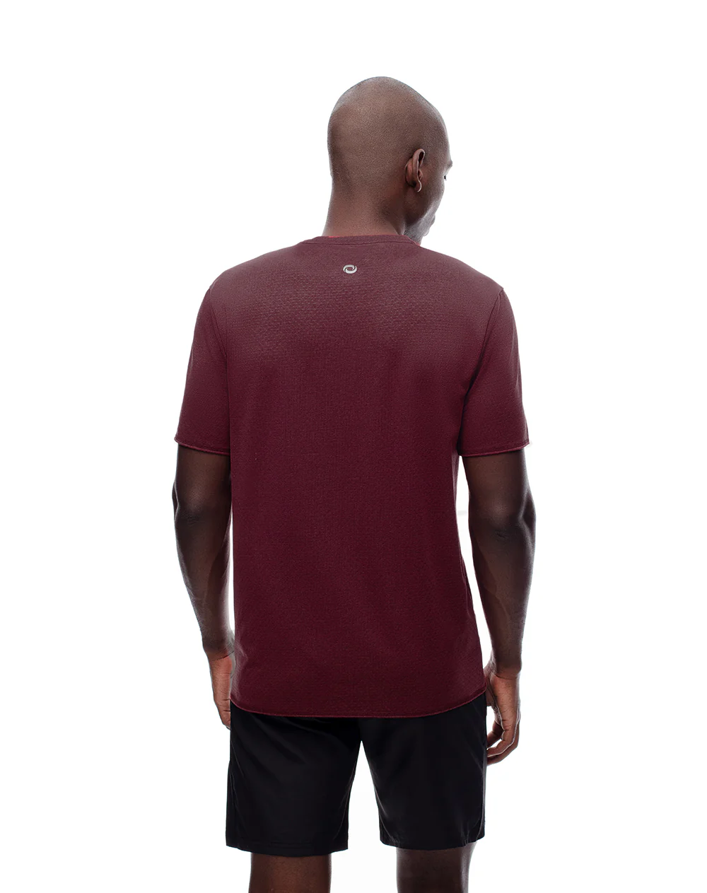 Camiseta deportiva control humedad vinotinto hombre - Image 3