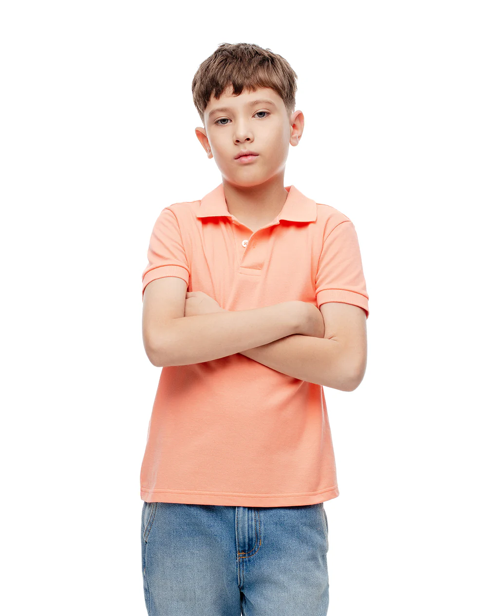 Polo regular algodón coral niño - Image 4