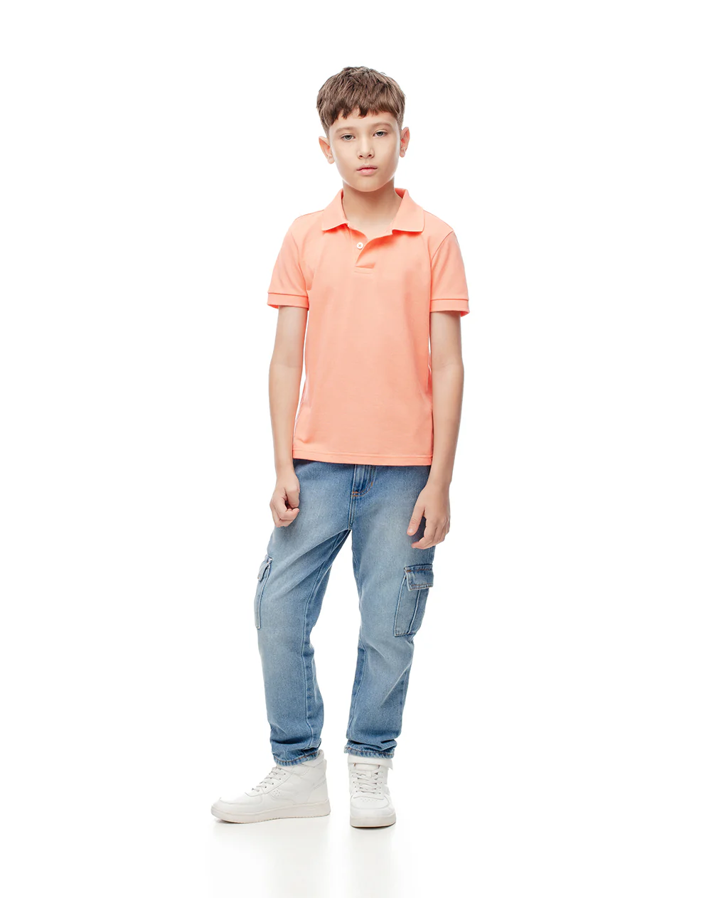 Polo regular algodón coral niño - Image 5
