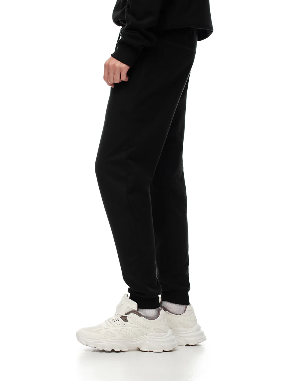 Jogger relax algodón negro hombre - Image 3