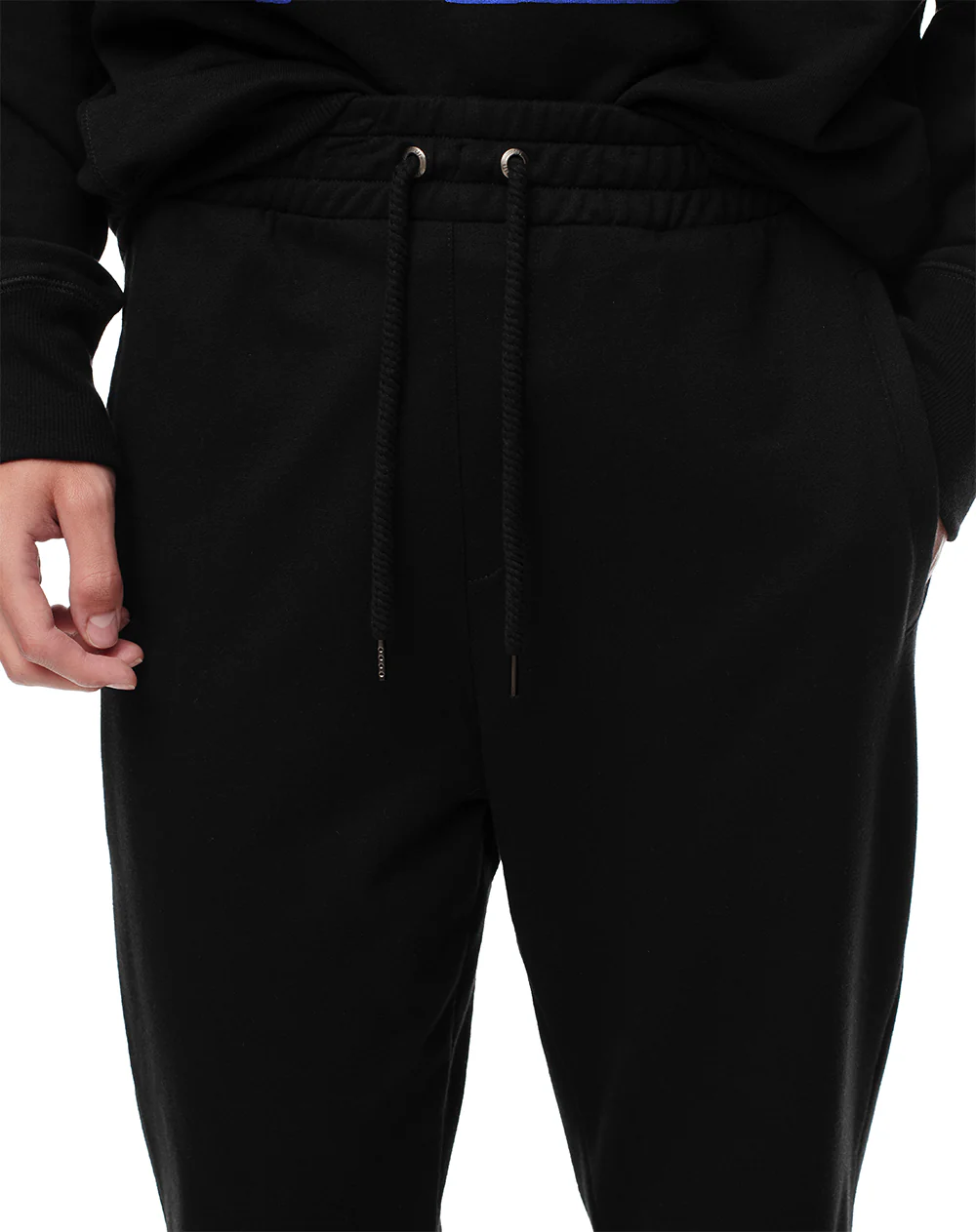 Jogger relax algodón negro hombre - Image 4