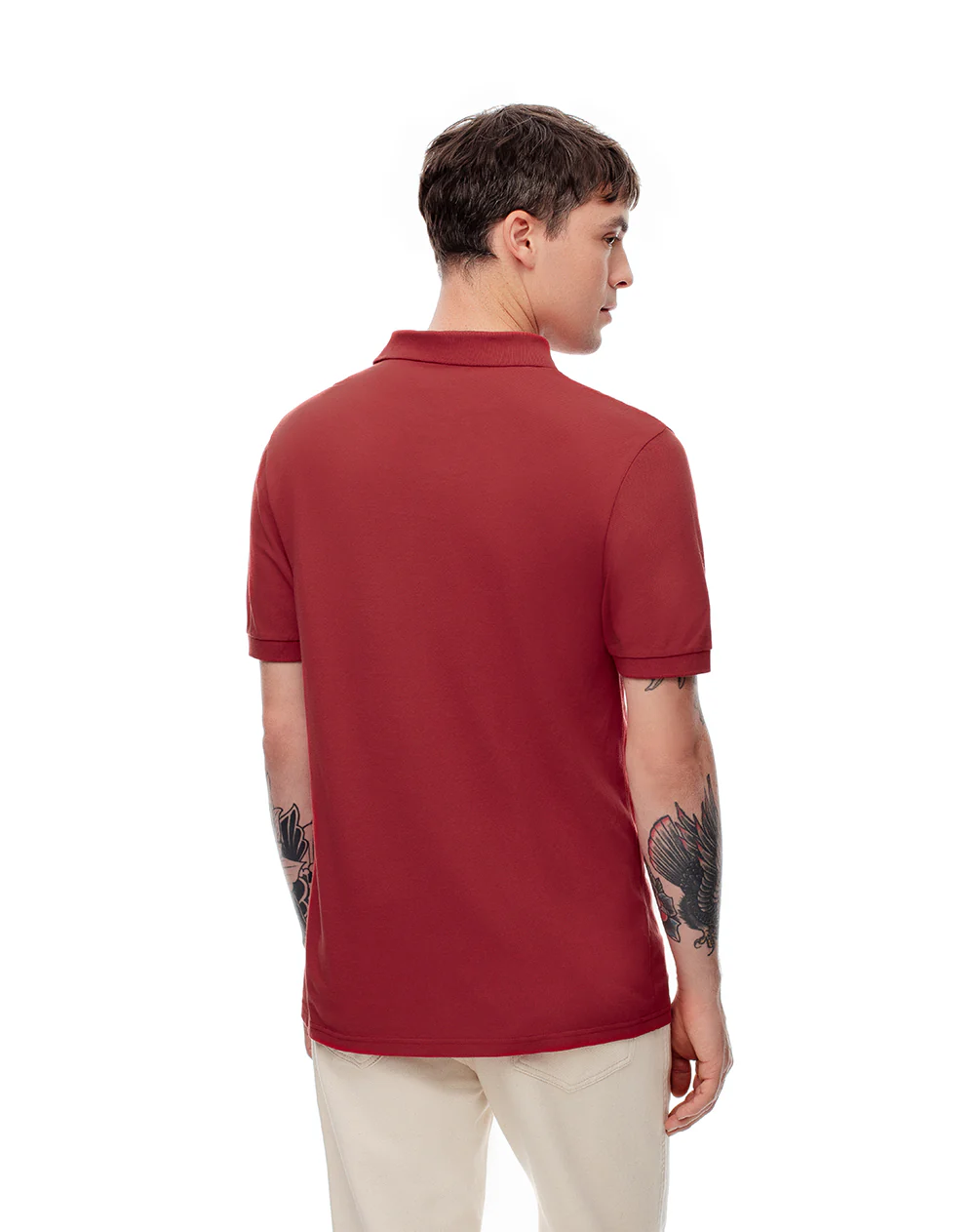 Polo slim algodón roja hombre - Image 2