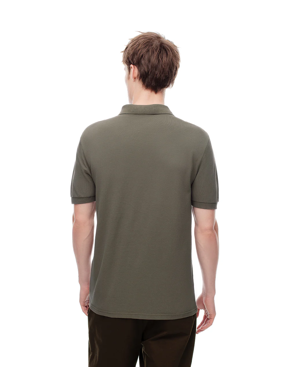 Polo slim algodón verde hombre - Image 2