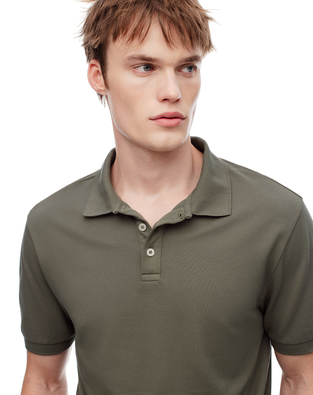 Polo slim algodón verde hombre - Image 4