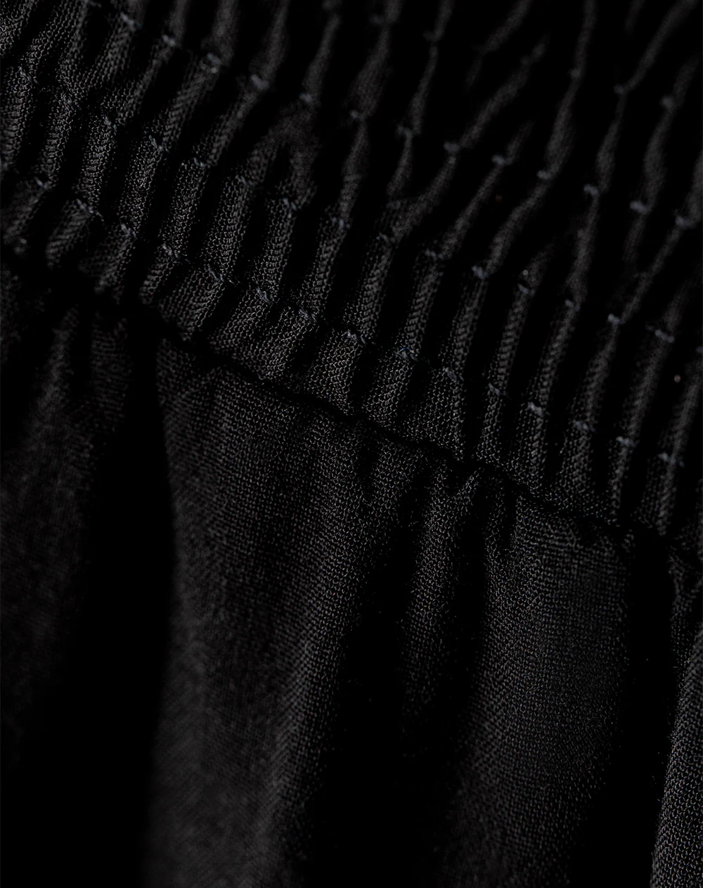 Pantalón wide leg tiro medio negro mujer - Image 7