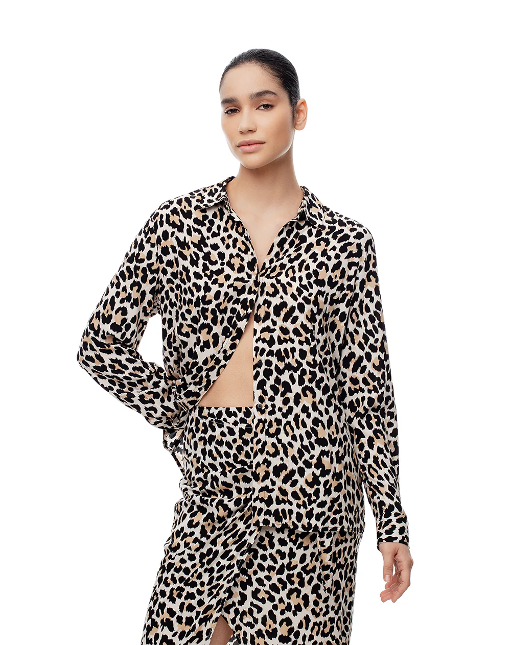 Camisa manga larga holgada print mujer - Image 5