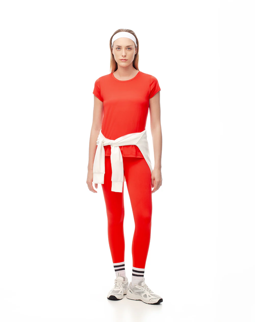 Camiseta deportiva secado rápido roja mujer - Image 5