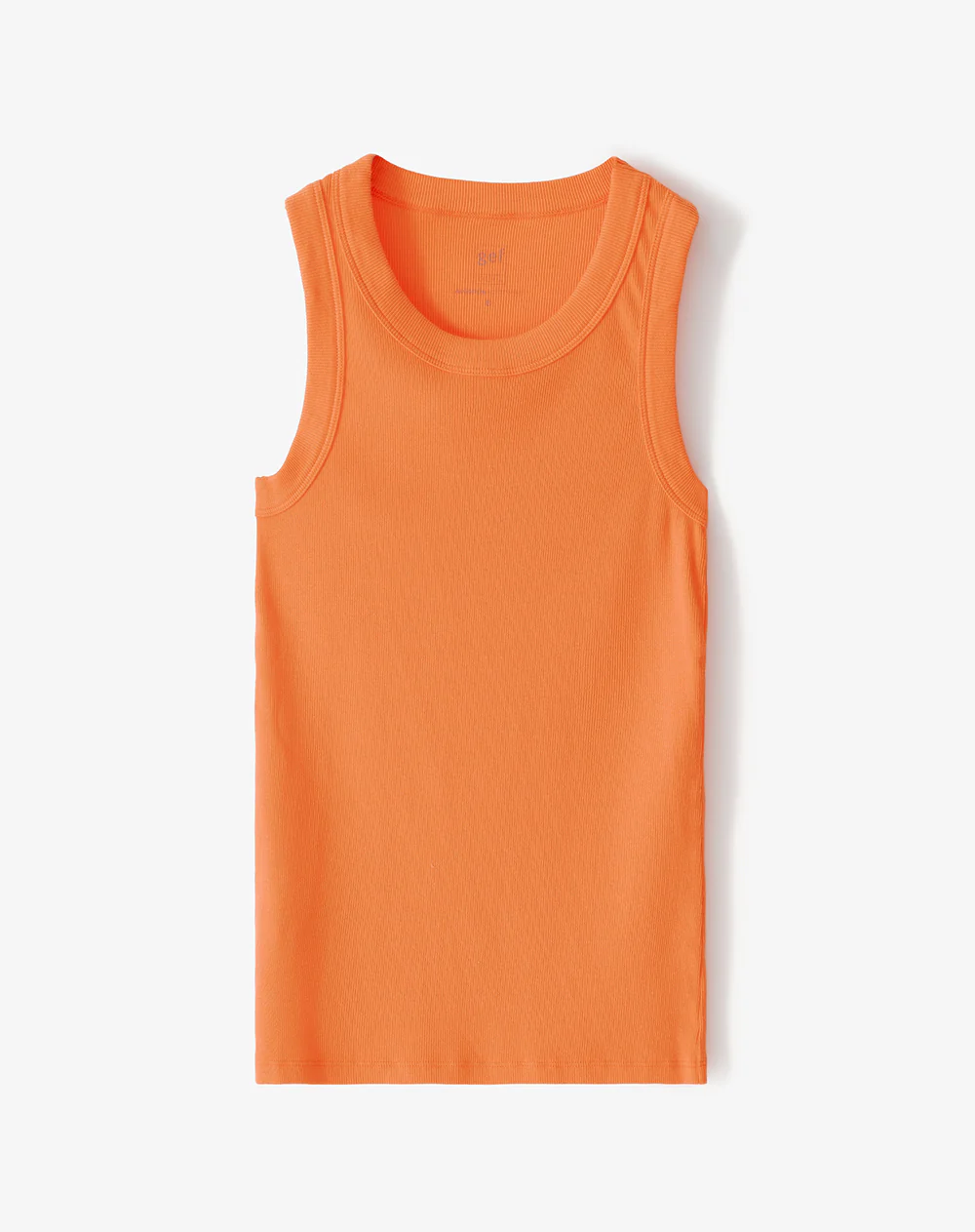 Camiseta esqueleto slim rib algodón naranja mujer - Image 5