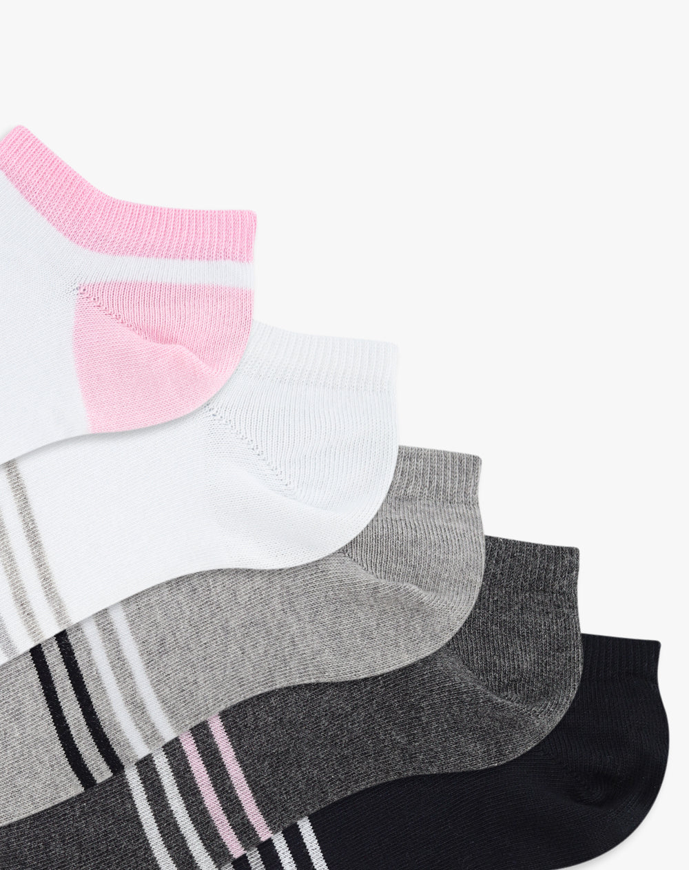 Medias deportivas mujer tobillera corta pack x5 surtido - Image 2
