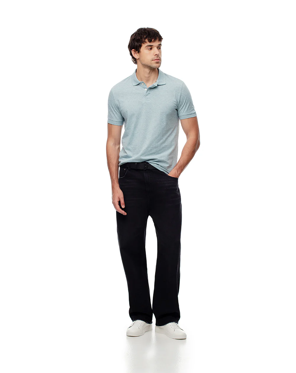 Polo slim algodón azul hombre - Image 4