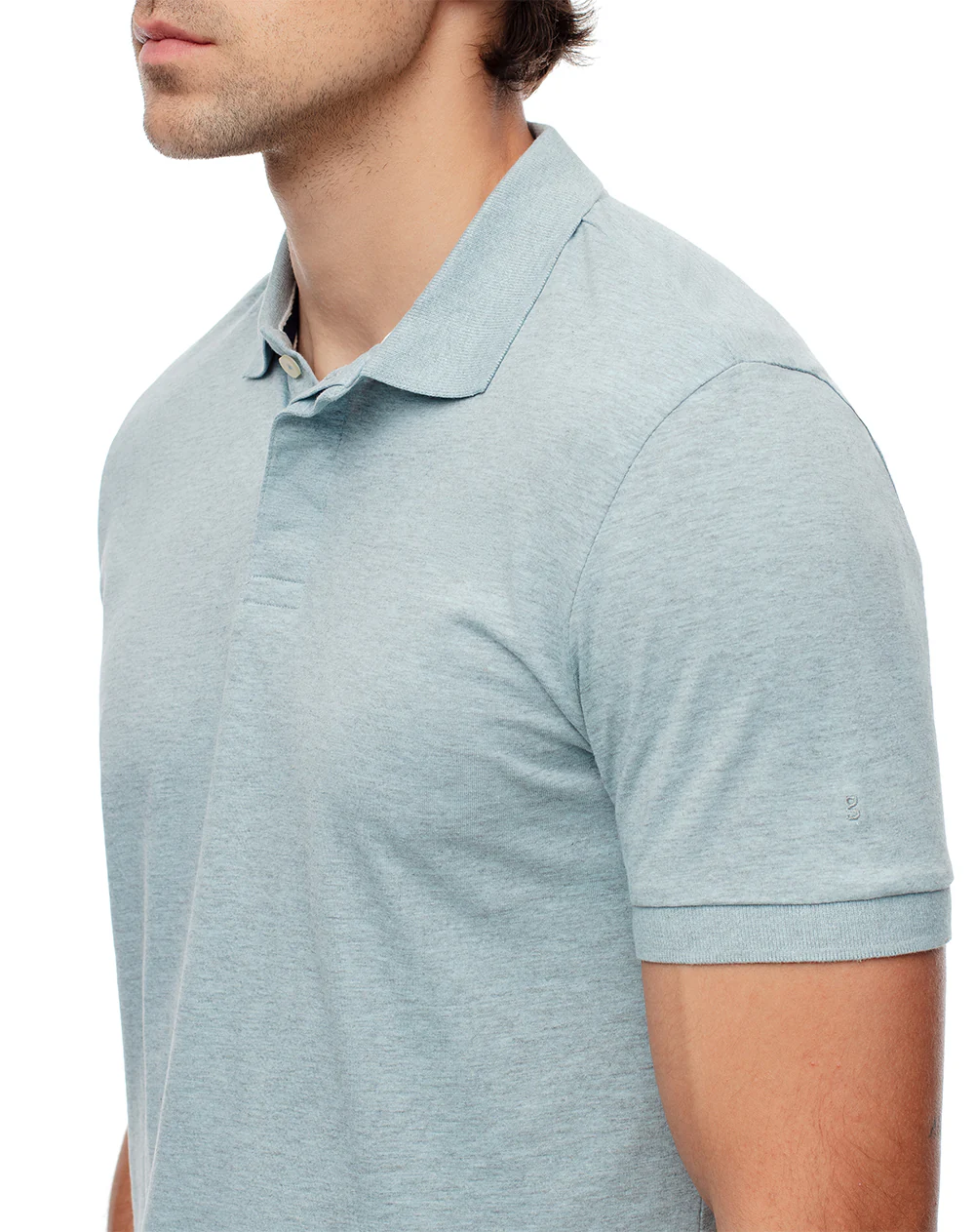 Polo slim algodón azul hombre - Image 5