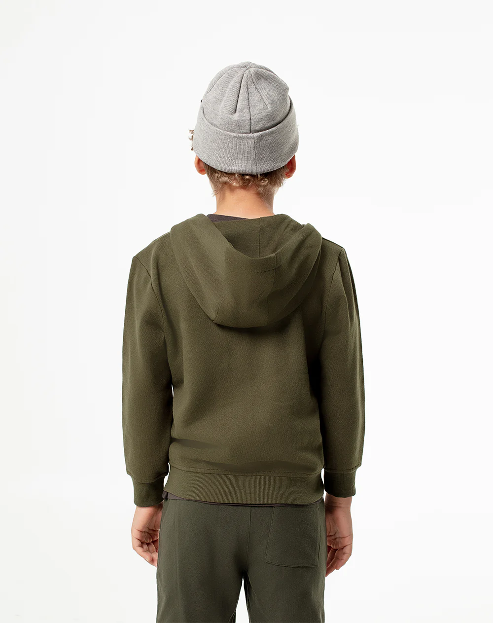 Chaqueta regular verde niño - Image 2