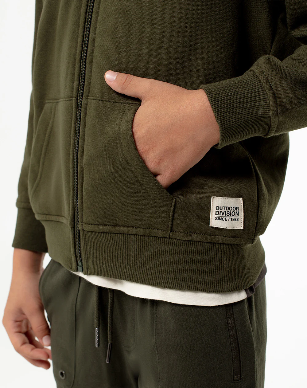 Chaqueta regular verde niño - Image 3