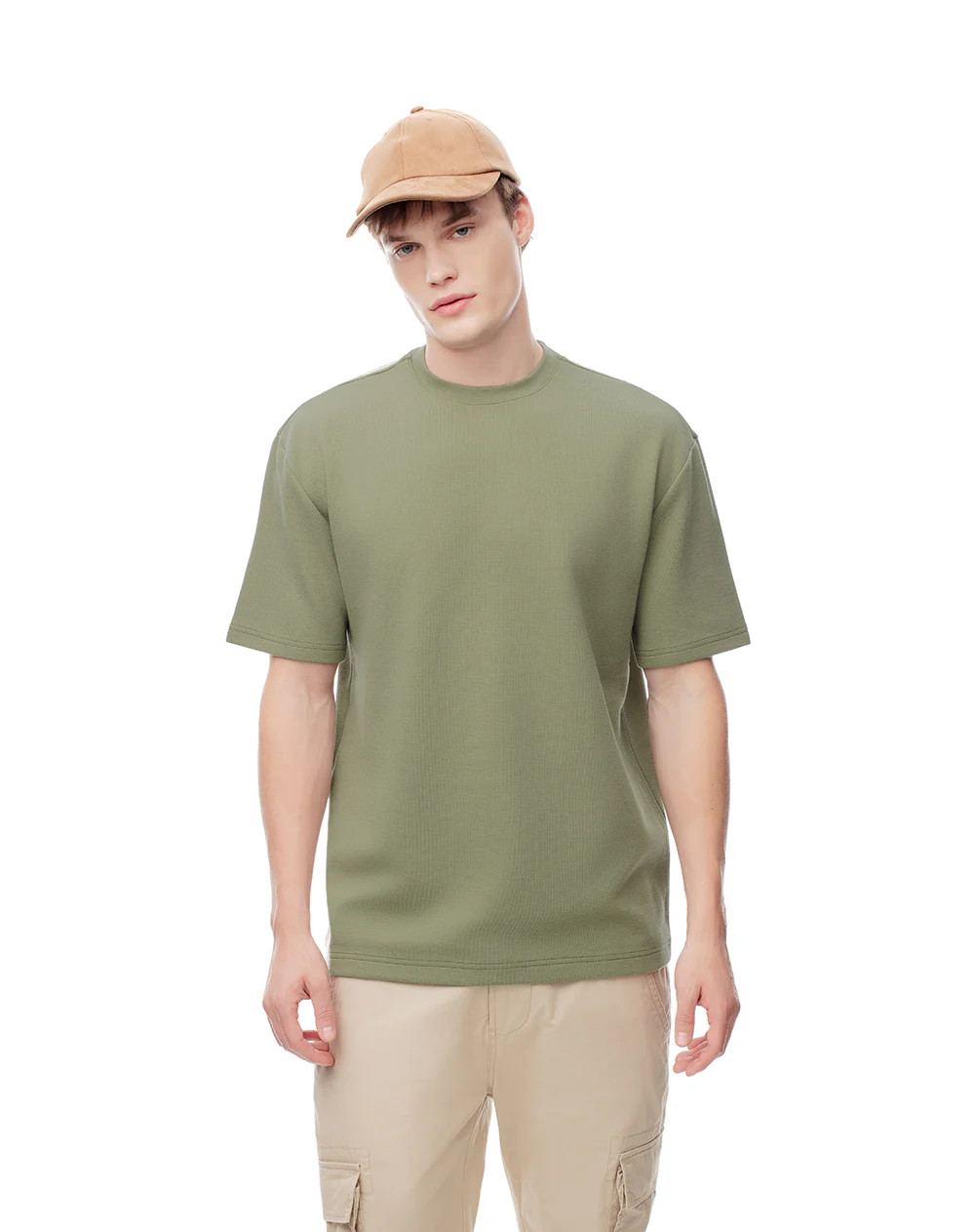 Camiseta regular verde hombre - Image 4