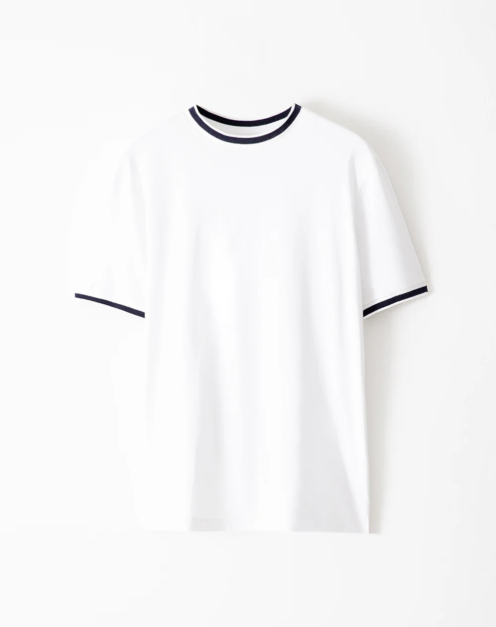 Camiseta regular algodón jersey azul hombre - Image 5