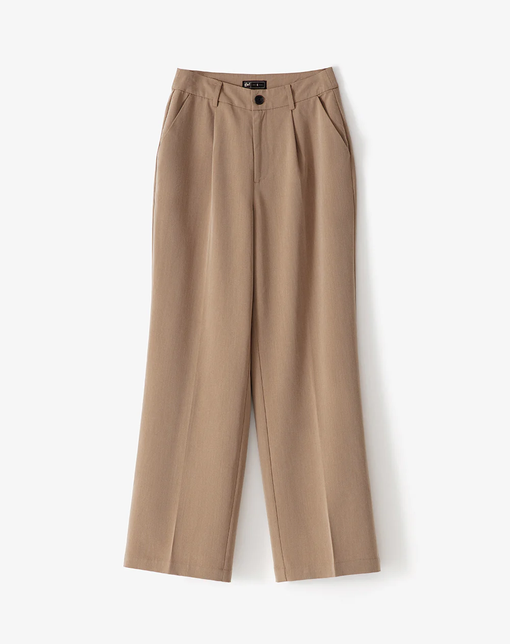 Pantalón wide leg tiro alto café mujer - Image 6