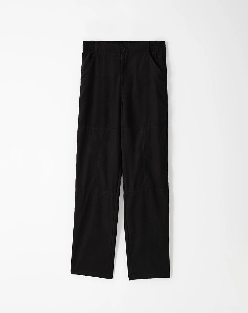 Pantalón recto tiro medio negro mujer - Image 2