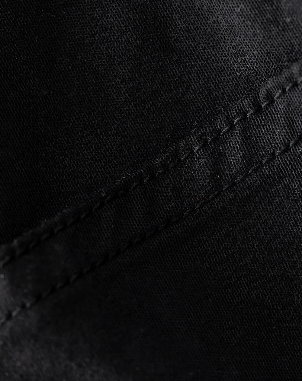Pantalón cargo tiro medio algodón negro mujer - Image 7