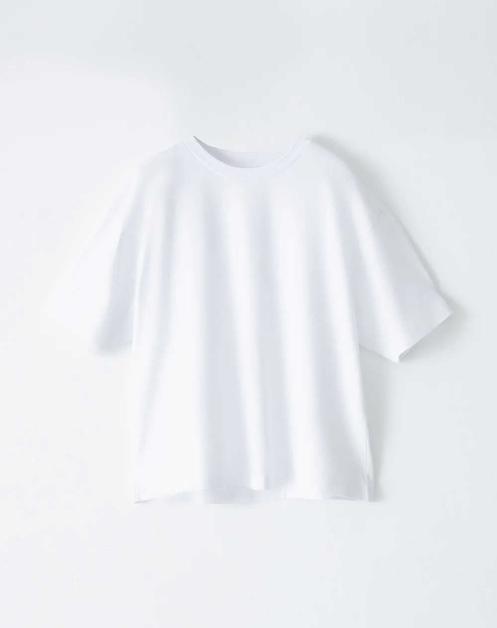 Camiseta oversize algodón blanca mujer - Image 5