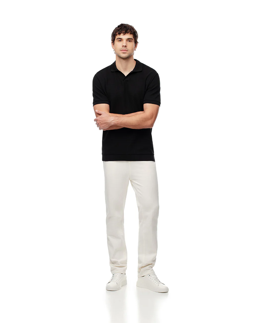 Polo regular algodón negra hombre - Image 5