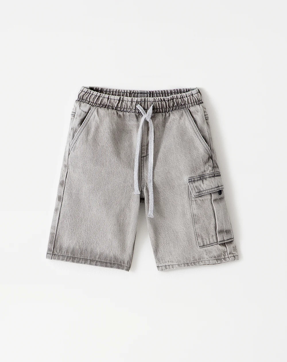 Bermuda denim regular gris niño - Image 6