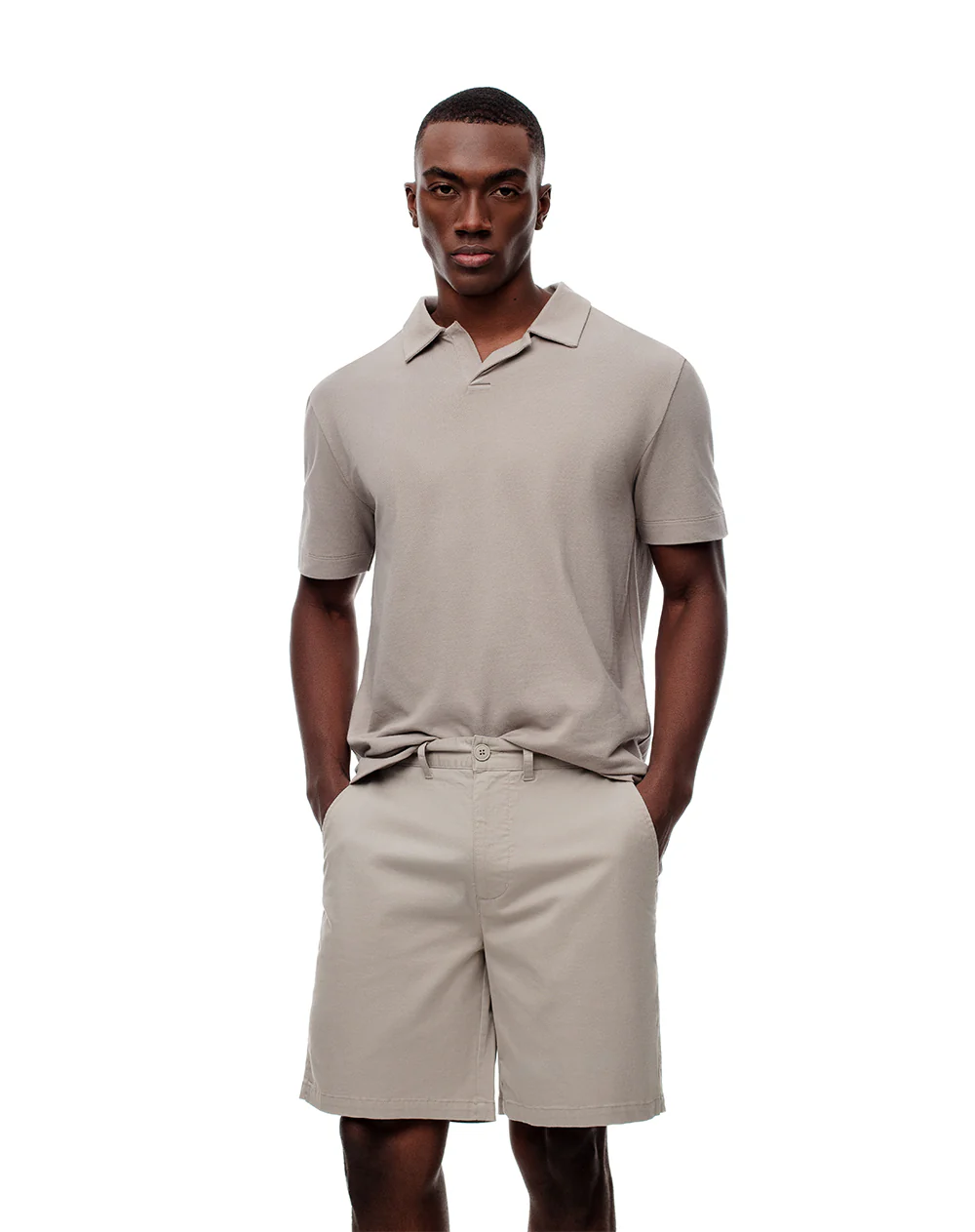 Bermuda regular drill algodón taupe hombre - Image 5