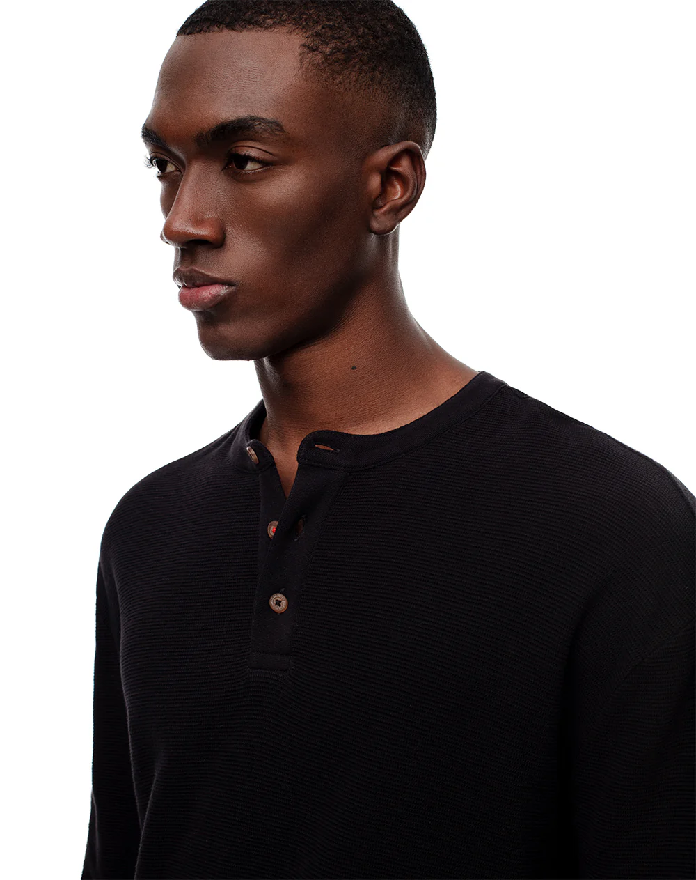 Camibuzo regular algodón negro hombre - Image 4