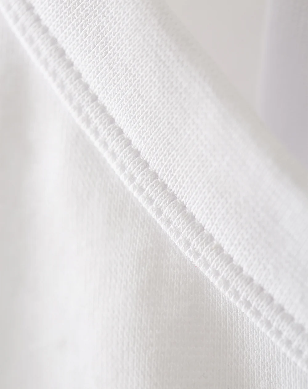 Crop top slim rib algodón blanco mujer - Image 6