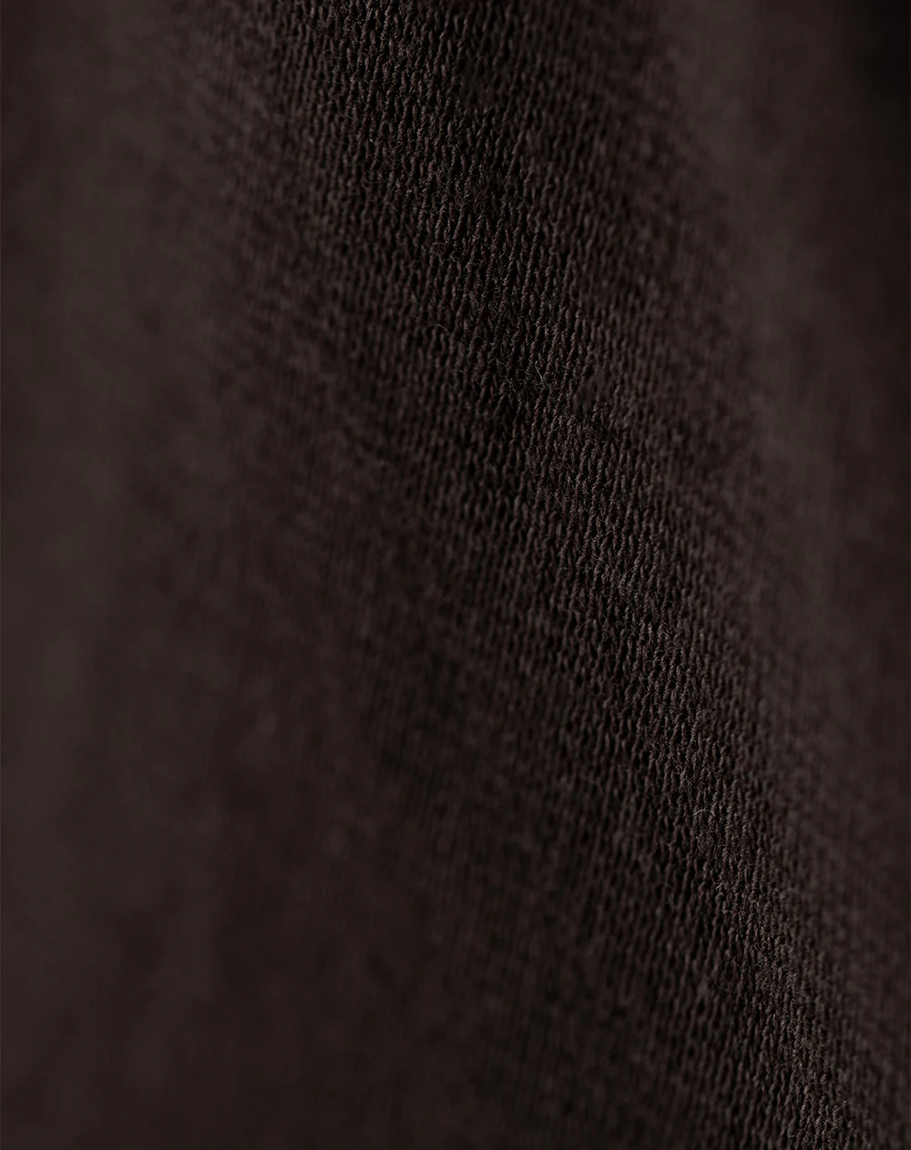 Crop top slim rib algodón chocolate mujer - Image 6