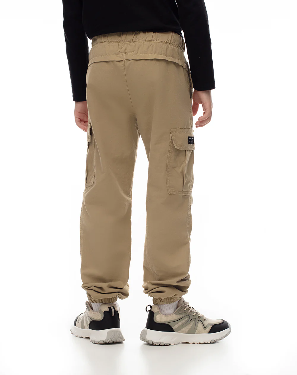 Jogger regular algodón habano niño - Image 2