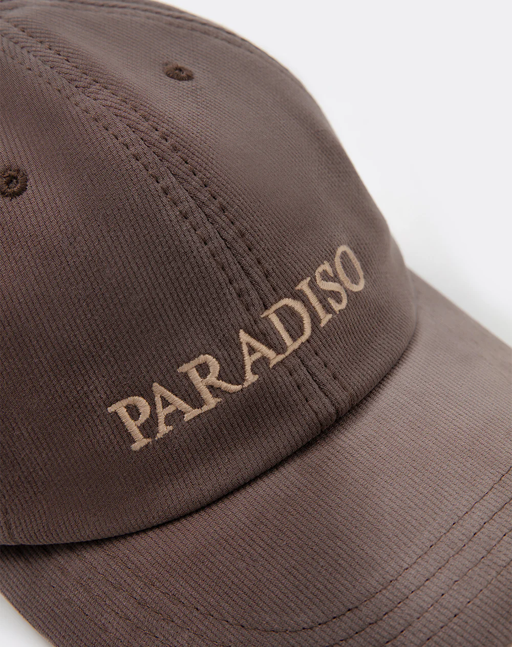 Gorra bordada café unisex - Image 2