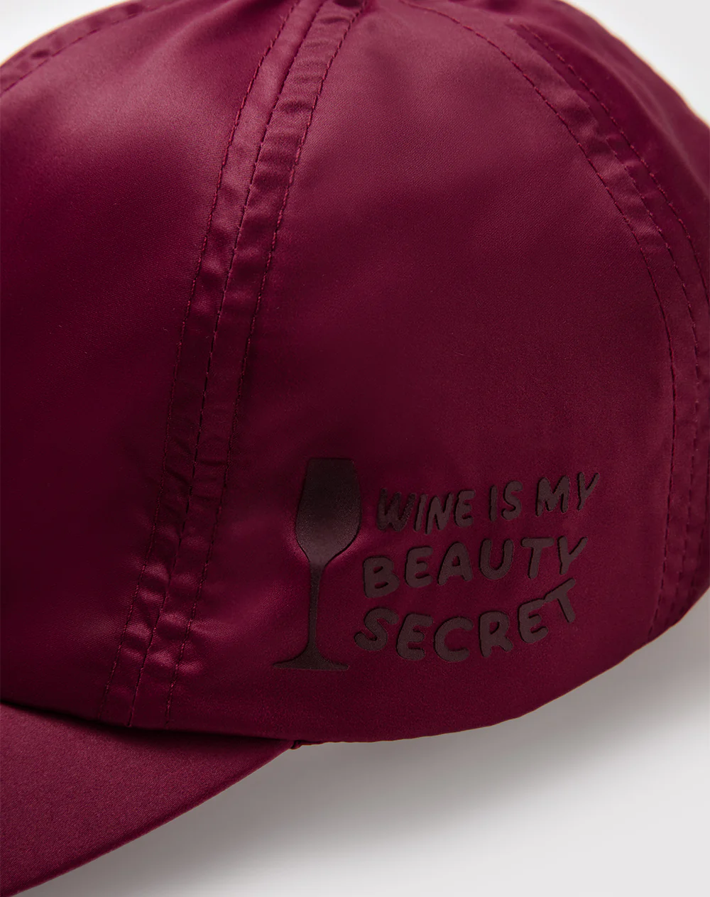 Gorra estampada vinotinto unisex - Image 2