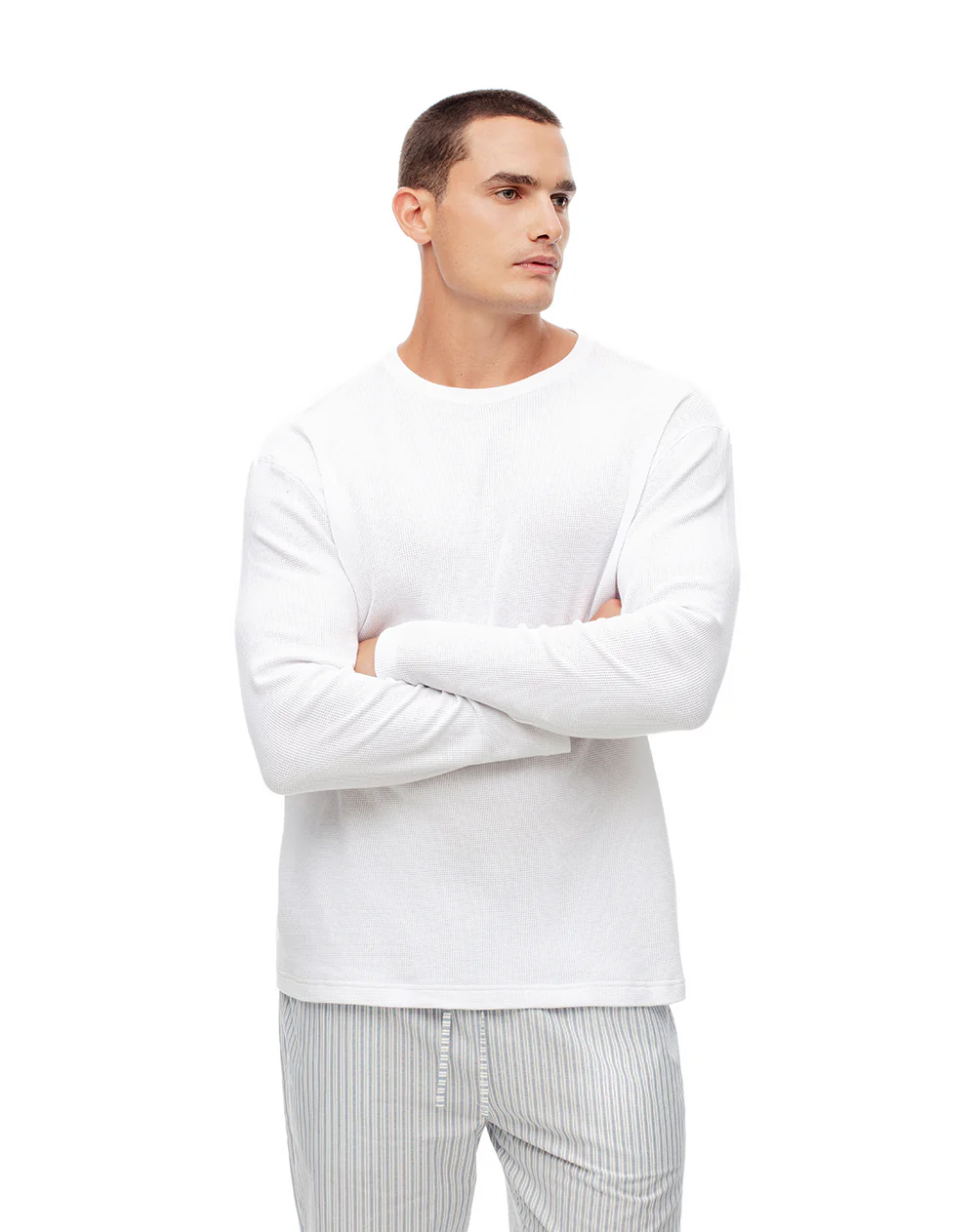 Camibuzo relax algodón blanco hombre