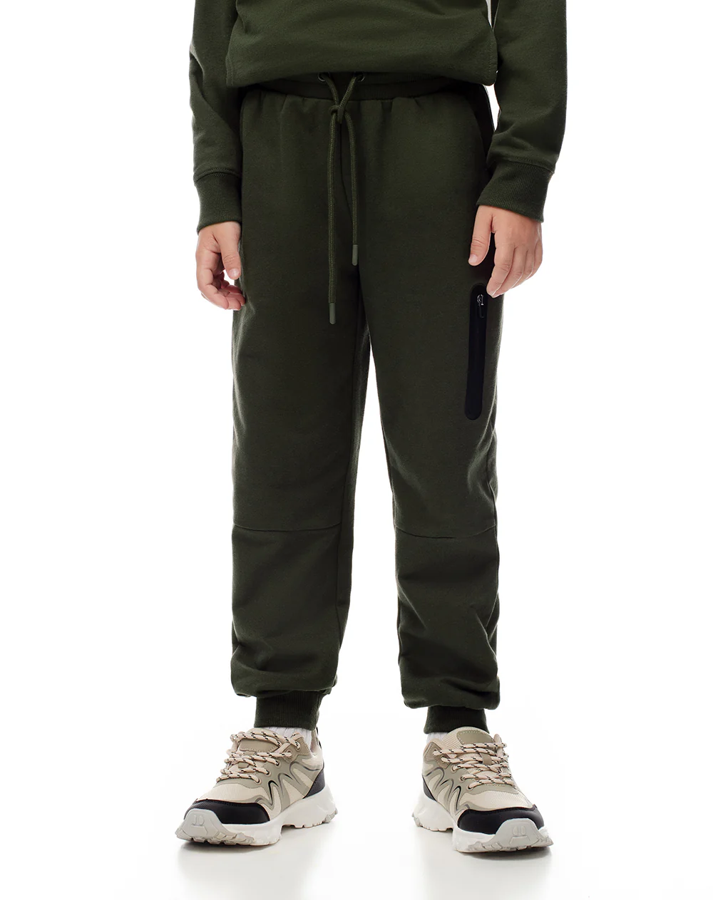 Jogger regular verde niño - Image 4