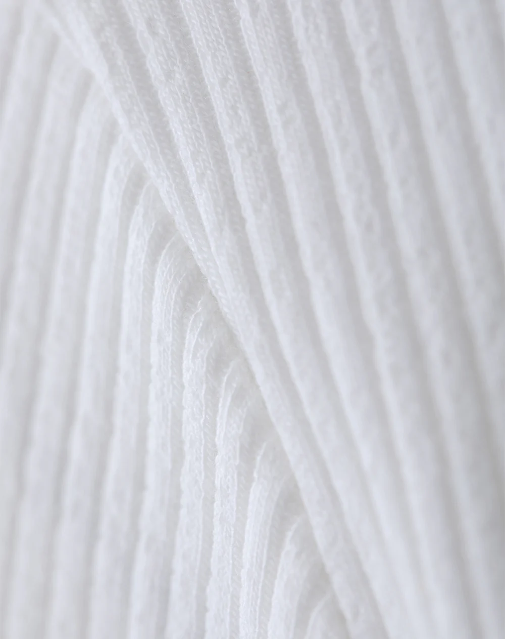 Camibuzo regular tejido de punto blanco niña - Image 6