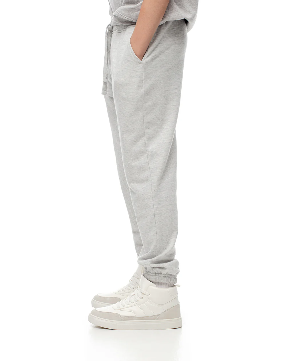 Jogger regular gris niño - Image 4