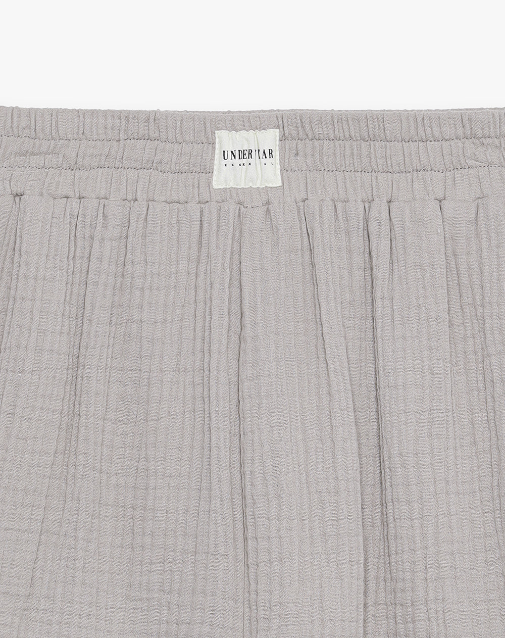 Short relax tiro alto texturizado taupe mujer - Image 7