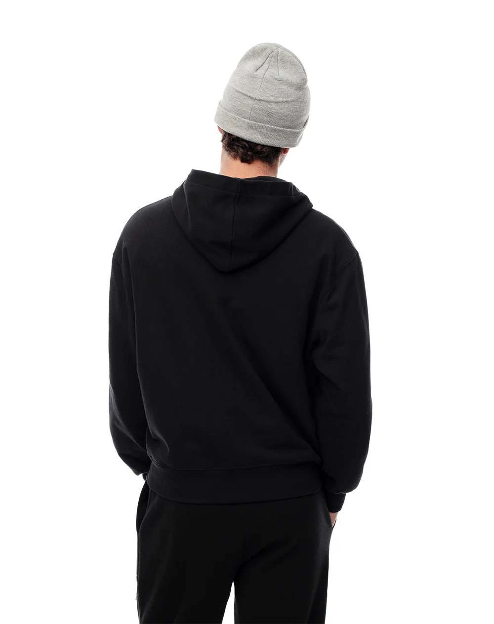 Chaqueta regular algodón negro hombre - Image 2