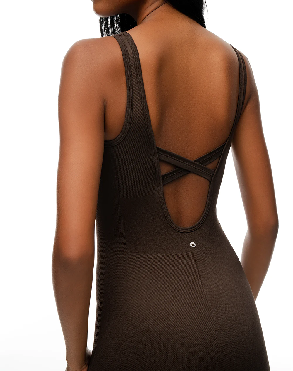 Enterizo deportivo seamless chocolate mujer - Image 5