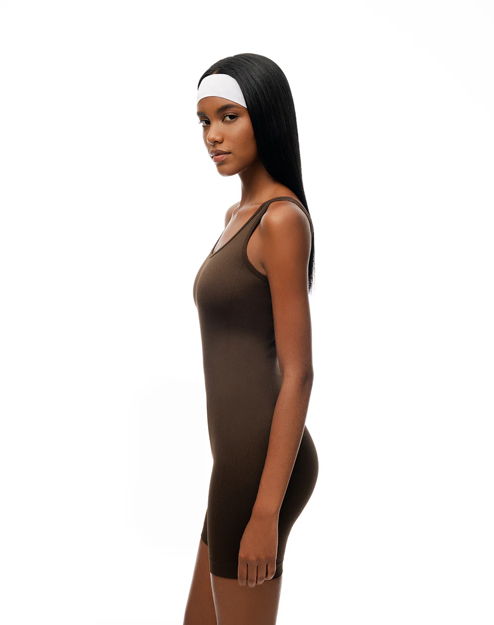 Enterizo deportivo seamless chocolate mujer - Image 6