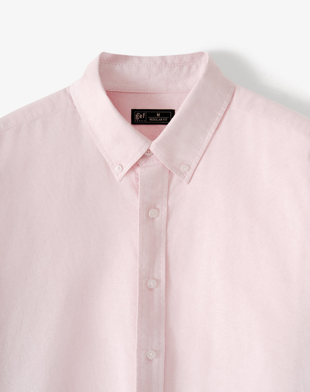 Camisa manga larga regular algodón rosa hombre - Image 6