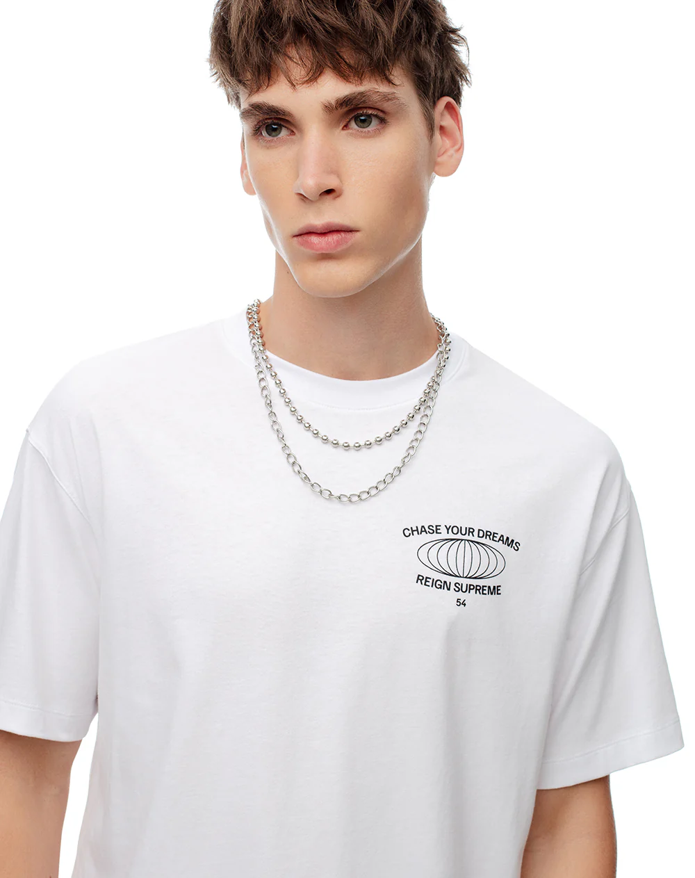 Camiseta regular algodón estampada hombre - Image 3