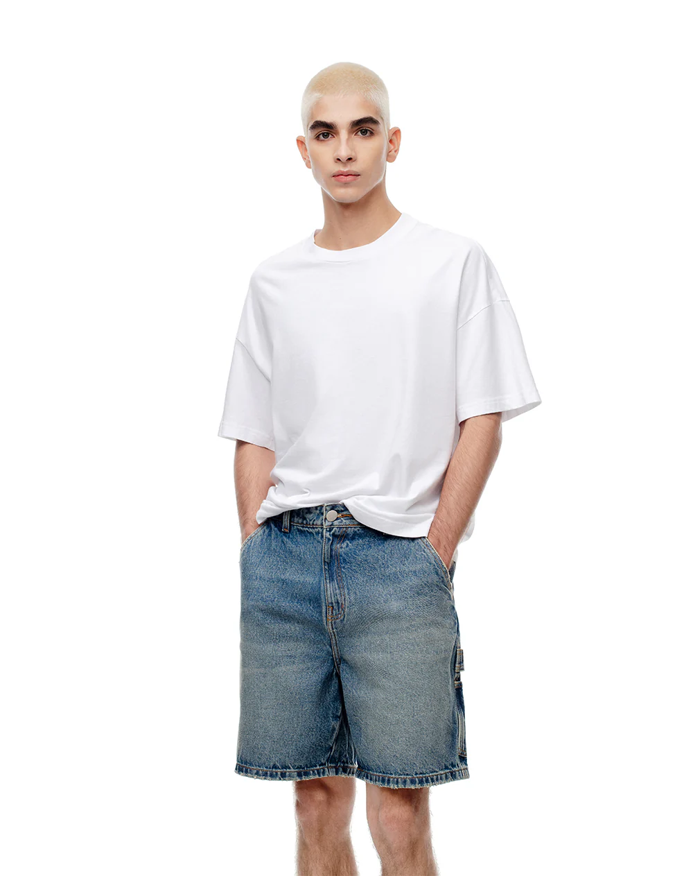 Bermuda denim regular índigo medio hombre - Image 3