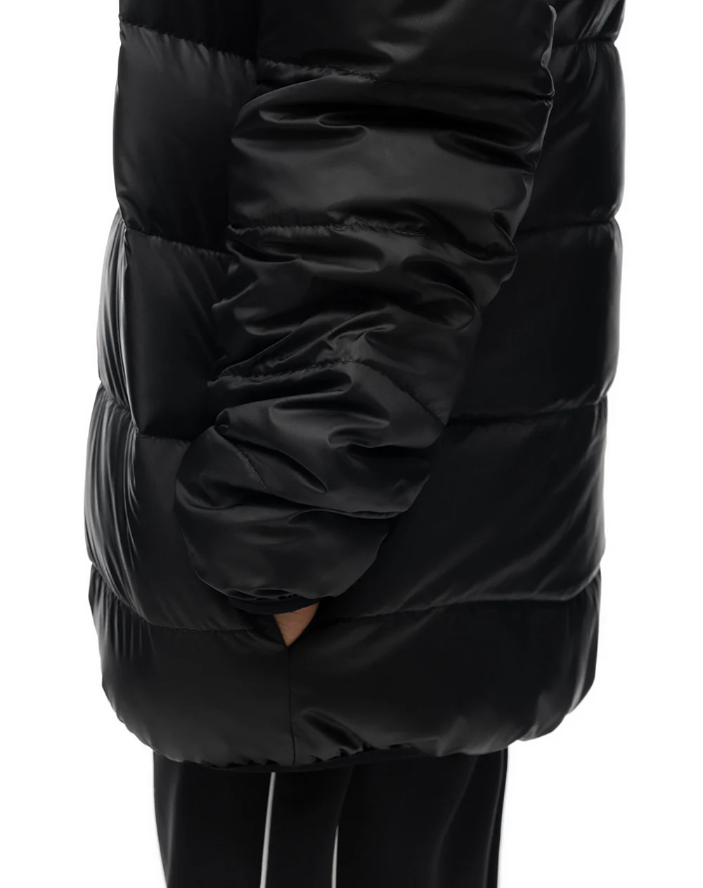 Chaqueta regular acolchada negra niño - Image 5